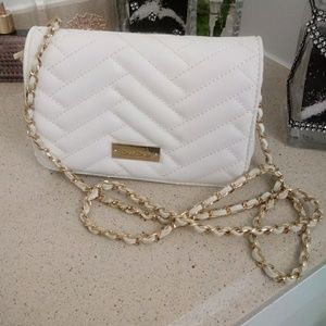 White crossbody bebe purse